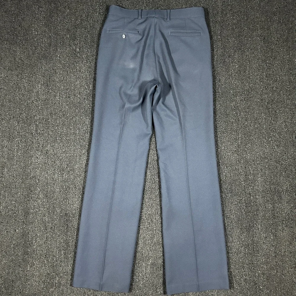 Levi's Action Slacks Mens 32x32 Gray Blue Good Vintage Sta-Prest Straight Pants